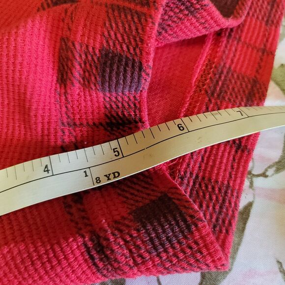 Artisans 2 Piece Pajama Thermal Short Set Vintage No Size Tag Red Christmas - Picture 10 of 12